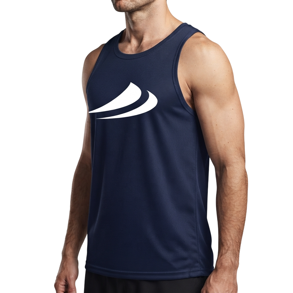 Regata Dry Fit Masculina Azul