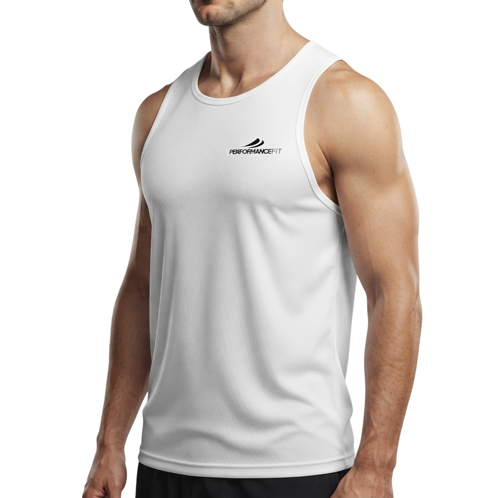 Regata Dry Fit Masculina Branca