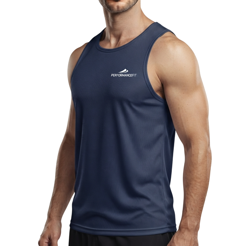 Regata Dry Fit Masculina Azul